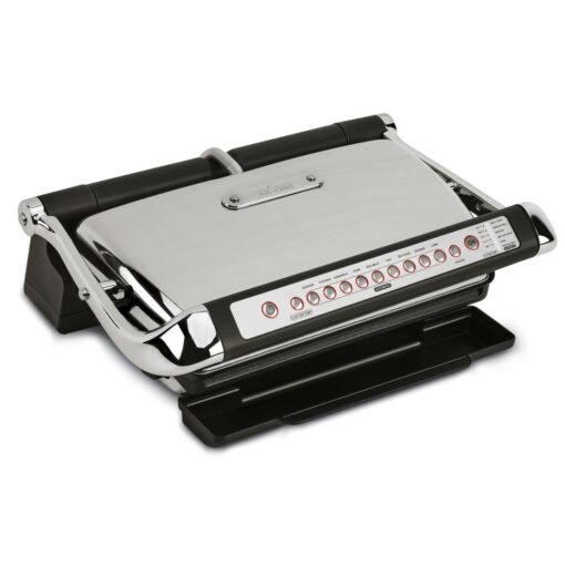 All-Clad Electric Indoor Grill, AutoSense Stainless Steel Panini Grill Press Sandwich Maker, Automatic 1800W Smokeless, Removable Plates, Dishwasher Safe