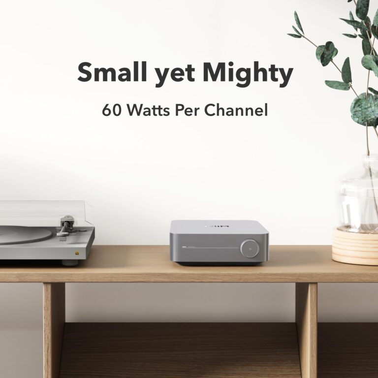 WiiM Amp: Multiroom Streaming Amplifier | Compatible with AirPlay, Google Cast, Alexa | HDMI, Voice Control | Stream from Spotify, Amazon Music, Tidal & More | Space Gray - Image 8