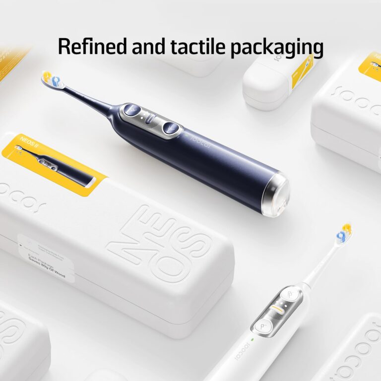 Soocas NEOS II - Sonic Electric Toothbrush and Water Flosser, Cordless Oral Irrigator, Electric Toothbrush for Adults, Portable Water Flosser, Superior Plaque Removal, Pearl White - Image 2