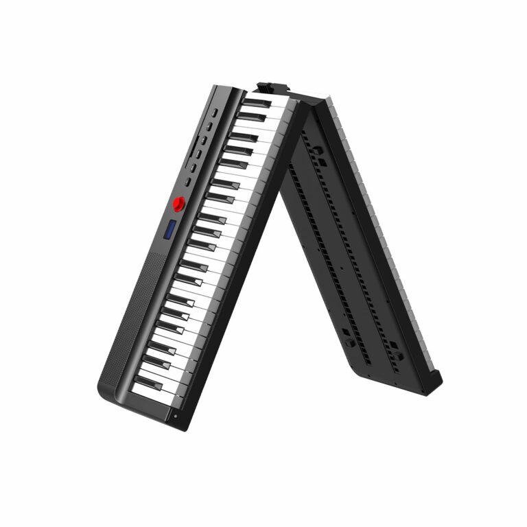 Longeye Foldable Piano Keyboard 88 Key Folding Piano Portable Electric Keyboard Semi Weighted Digital Piano for Beginners with Headphone, Sustain Pedal, Music Rest, Carry Case (Enhanced Sound) - Image 4
