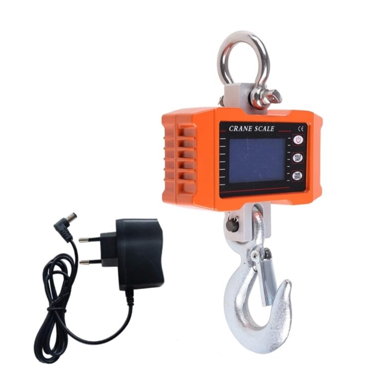 VGVGV Digital Crane Scale 500kg/1000kg 1000Lbs/2000lbs Crane Scale Electronic Industrial Scale Digital Hanging Hook Farm Hunting Fishing Outdoor for Farm,Deer,Livestock,Factory,Construction(500KG)