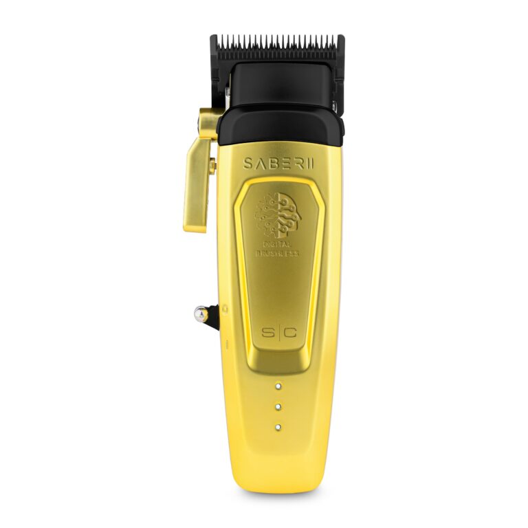 StyleCraft Saber II Professional Full Metal Body High-Torque Digital Brushless Motor Cordless Hair Clipper (Gold) - Image 4