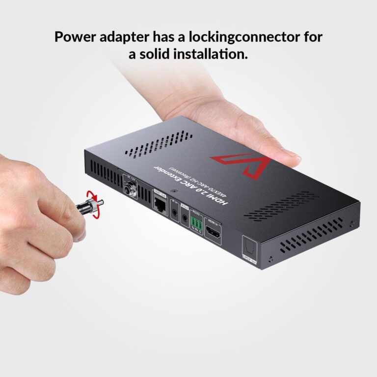 ARC HDMI Extender 4K@60Hz 4:4:4 Over Cat5e/6/6a/7 Cable up to 130ft, HDBaseT Extender, Audio Return Channel, S/PDIF Audio Pass Through, HDMI 2.0, HDCP2.2, CEC, PoE & Dual IR, RS232, Atmos & DTS:X - Image 5