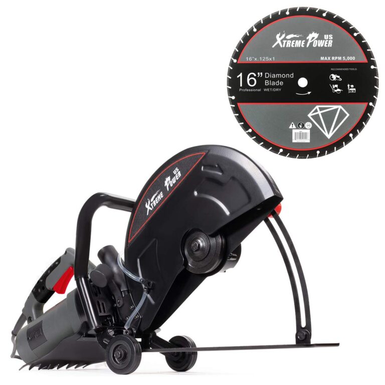 XtremepowerUS 3200W Electric Power Disc Cutter Circular Demo Saw For Wet/Dry Concrete Guide Roller Cut Off, 16" - Image 7