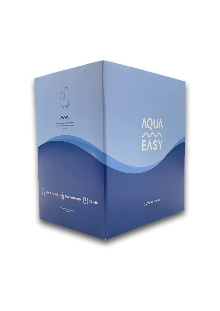 AquaEasy Stainless Steel Gravity Water Filter System (2.25 Gallon) with 2X Activated Carbon Filter, Stainless Steel Tap and Stand | Countertop Water Filtration System (Matte) - Image 2