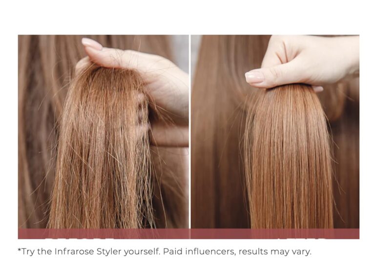 SRI Infrarose Titanium Styler – Professional Flat Iron with Floating Plates to Reduce Pulling – Hair Straightener for Curly, Damaged, Fine Hair, All Hair Types – Durable Design. - Image 2