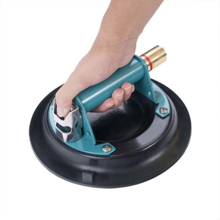 ZUOS 10" Vacuum suction cup for Granite & Glass Lifting, Glass Suction Cup Vacuum Glass Lifter with Metal Handle and Brass Pump,265lbs Load Capacity (2-PCS) - Image 5