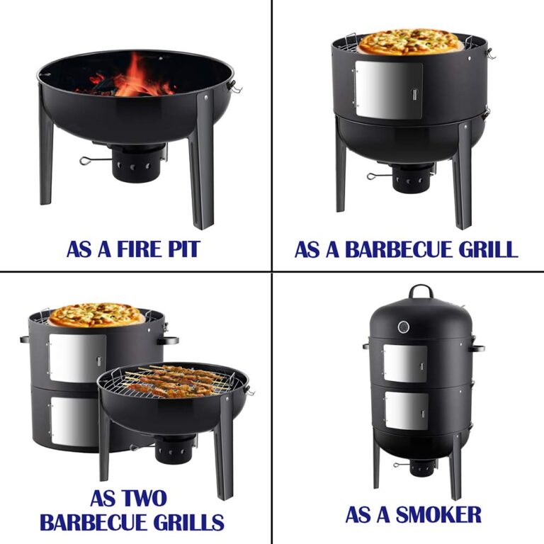 Realcook Charcoal BBQ Smoker Grill - 20 Inch Vertical Smoker for Outdoor Cooking Grilling - Image 7