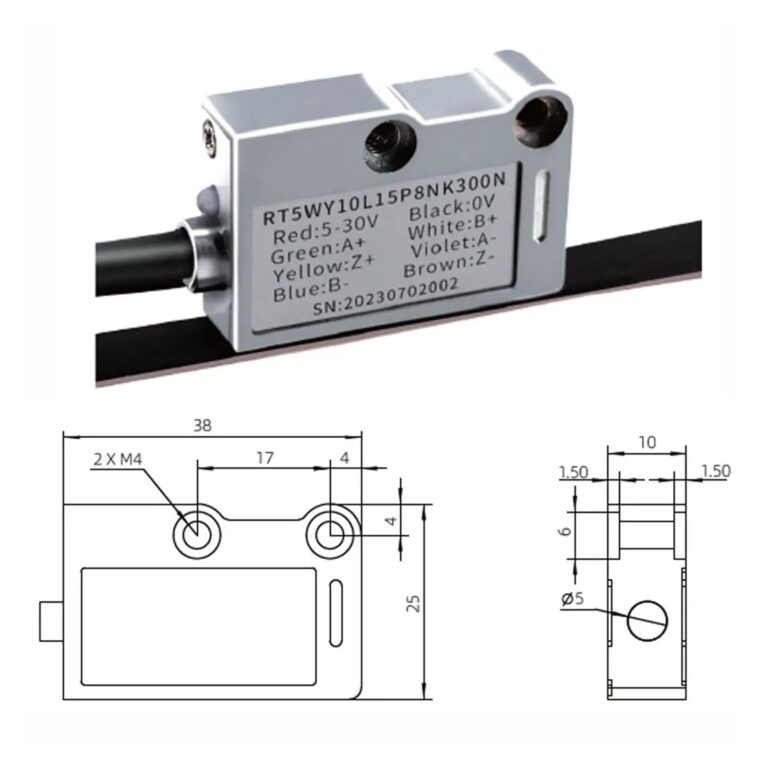 H5C Series Magnetic Grating Encoder high-Precision Magnetic Linear Scale Electronic Ruler Non-Contact Measurement System(5000mm) - Image 2