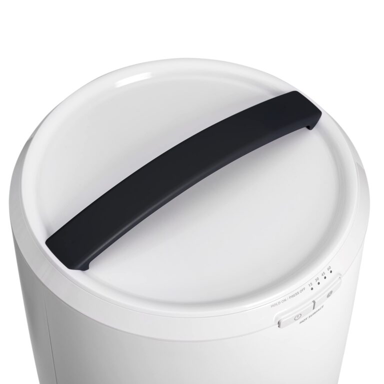 ZADRO Heated Towel Warmers for Bathroom - Large Towel Warmer Stainless Steel Bucket, White/Black, Auto Shut Off, 20L Fits Up to Two 40"X70" Oversized Towels - Image 9