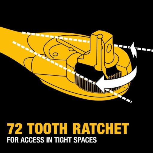 DEWALT Mechanics Tools Kit and Socket Set, 204-Piece, 1/4" & 3/8" & 1/2" Drive, MM/SAE (DWMT72165) - Image 7