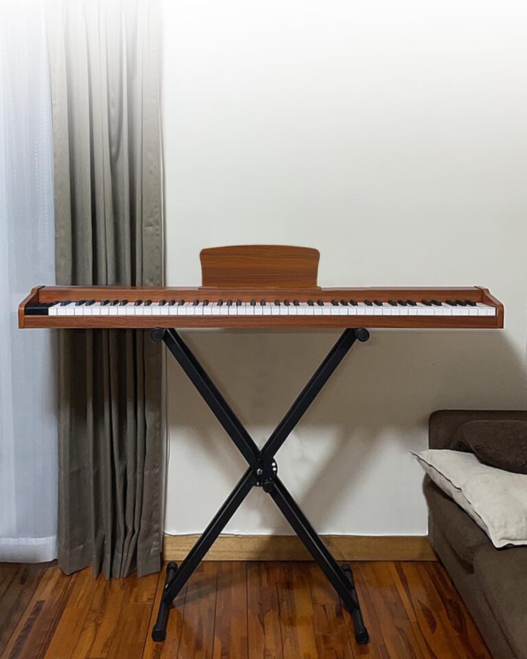 Longeye Piano Keyboard 88 Keys Wooden Electric Piano Semi Weighted Digital Piano for Beginner & Professional with Piano Stand, Music Rest, Headphones MOLD2 Oak beige - Image 3