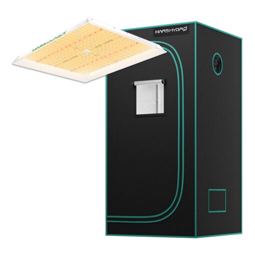 MARS HYDRO 3x3 Grow Tent (36"x36"x71") & 300 Watt TSW2000 LED Grow Light Combo Kit, Indoor Plant Growing Set, Maximizes Plant Yield in Hydroponics or Indoor Gardening