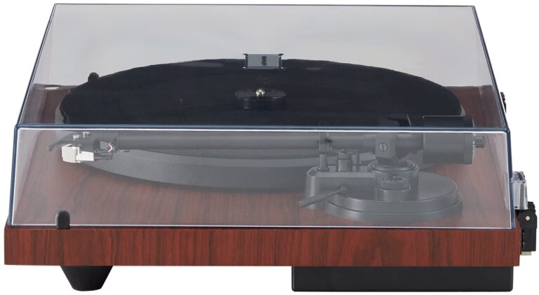 Crosley C6B-MA Belt-Drive Bluetooth Turntable Record Player with Adjustable Tone Arm, Mahogany - Image 3
