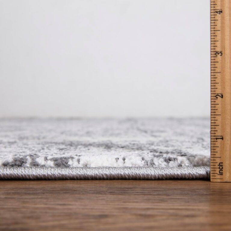 Keen Home Design Area Rugs - 9x12 Non-Shedding, Abstract Rugs for Kitchen, Living Room, Bedroom, Dining Room, Entryway - Size: 9'2" x 11'11", Abstract Cream/Grey - Image 6