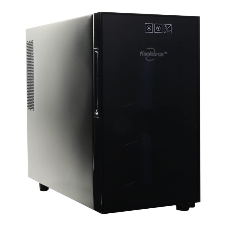 Koolatron 8 Bottle Wine Cooler, Black, Thermoelectric Wine Fridge, 0.8 cu. ft. (23L), Freestanding Urban Series Wine Refrigerator, Red, White and Sparkling Wine Storage for Kitchen and Apartment - Image 9