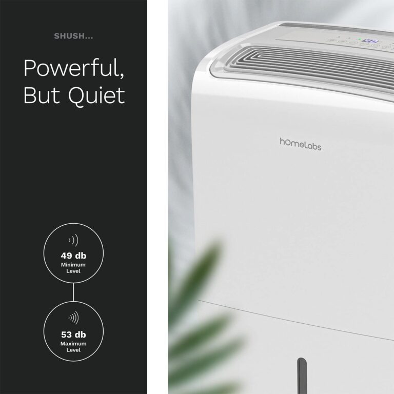 hOmeLabs 3500 Sq. Ft. Dehumidifier with Pump - Ideal for Medium to Large Rooms and Home Basements - Powerful Moisture Removal and Humidity Control - 40 Pint Capacity - Image 2