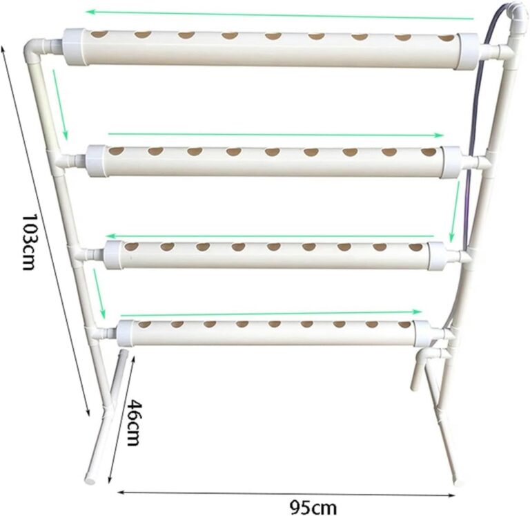 Hydroponics Growing System Hydroponic Grow Kit, 36 Holes Pipe Grow Kit Indoor Greenhouse Planting Box Gardening System Nursery Pot Hydroponic Rack Hydroponic Tower - Image 2