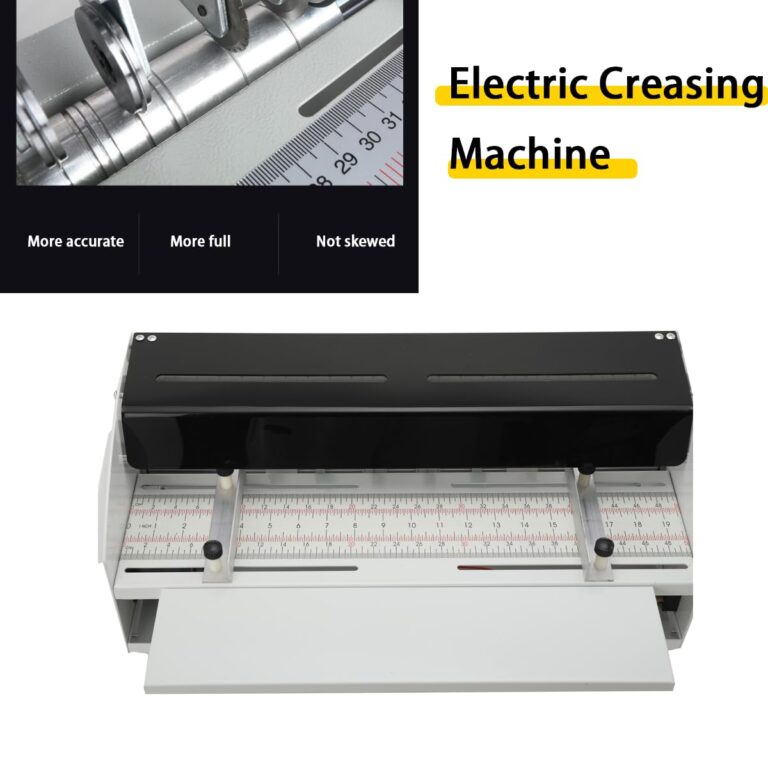LALABU 3-in-1 Electric Creasing Machine 460mm 18inch Electric Paper Creaser Scorer Perforator Cutter Paper Folding Machine for Tickets Documents Cards Photos Invitations, 110V - Image 6