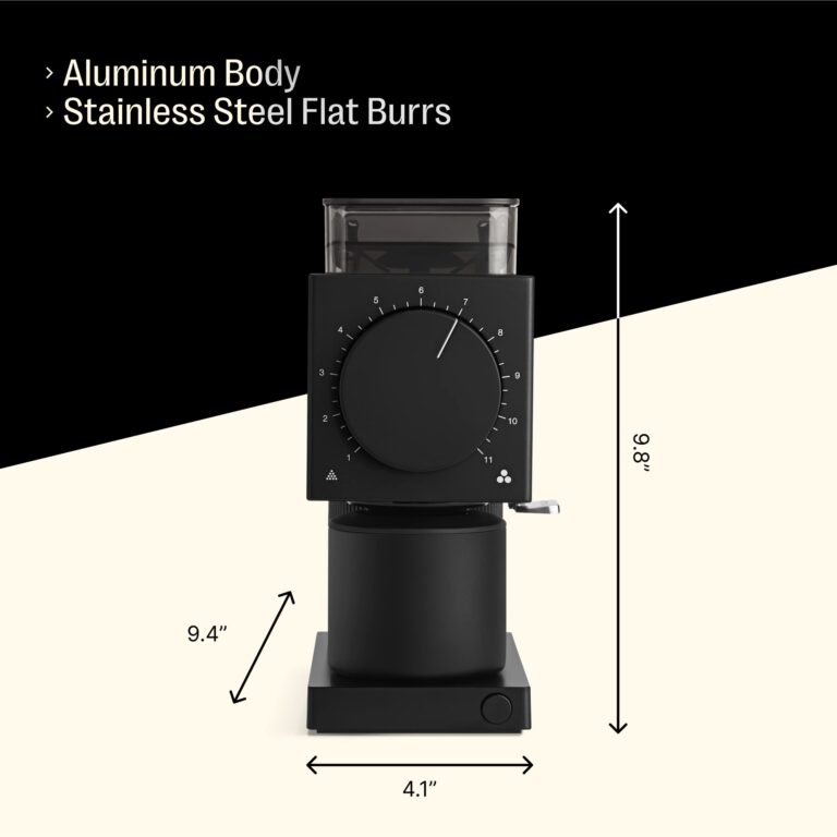 Fellow Gen 2 Ode Brew Grinder - Burr, Electric Coffee Bean Grinder with 31 Settings for Drip, French Press & Cold Brew - Small Footprint - Matte Black - Image 6