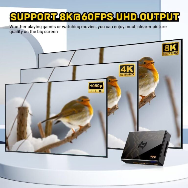 Kinhank Super Console X5 PRO Retro Game Console with 16000+Games,Android 12.0 OS,Emulator Console Compatible with Most Emulators,8K UHD Output,WI-FI 6,BT 5.0,AV1,Gigabit Ethernet,Wireless Controller - Image 4