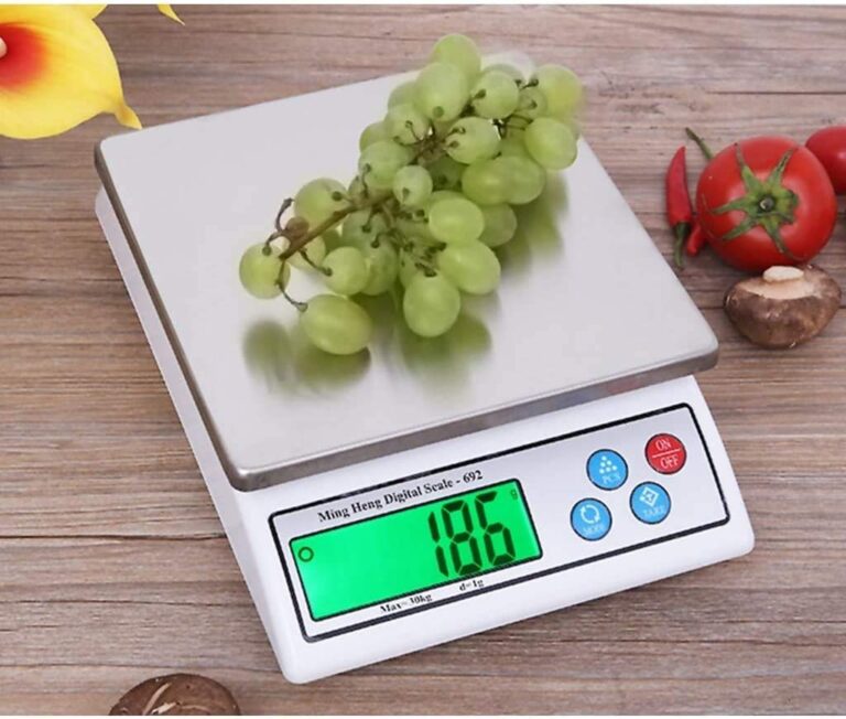 ZOCWJK Electronic Scales Digital Display Jewelry Scales Stainless Steel Mini Digital Weighing Scale LCD Display Scales(White-30KG/1G - Image 2