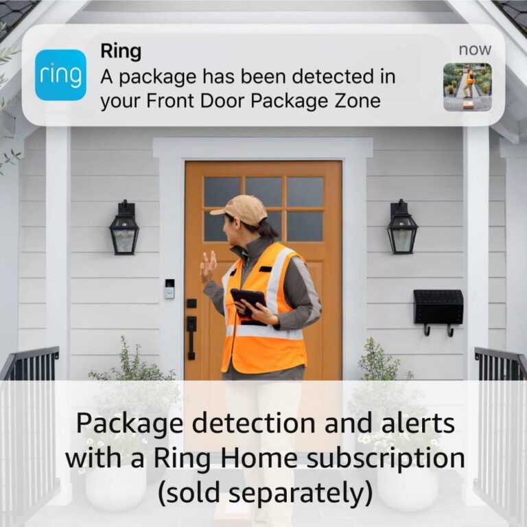 Ring Battery Doorbell Plus with Ring Spotlight Cam Plus (White) - Image 4