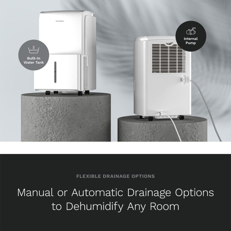 hOmeLabs 3500 Sq. Ft. Dehumidifier with Pump - Ideal for Medium to Large Rooms and Home Basements - Powerful Moisture Removal and Humidity Control - 40 Pint Capacity - Image 5