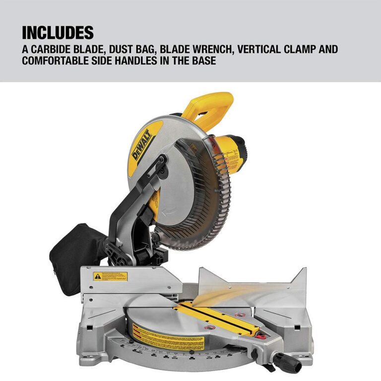 DEWALT 12-Inch Miter Saw, 15-Amp, Single Bevel, Compound (DWS715) - Image 8