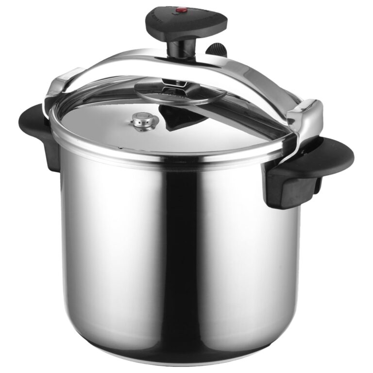 MAGEFESA Star Pressure Cooker, 12.7-Quart, 18/10 Stainless Steel, Works on All Stovetops (Induction Compatible), Safety Lock & 8 PSI Cooking