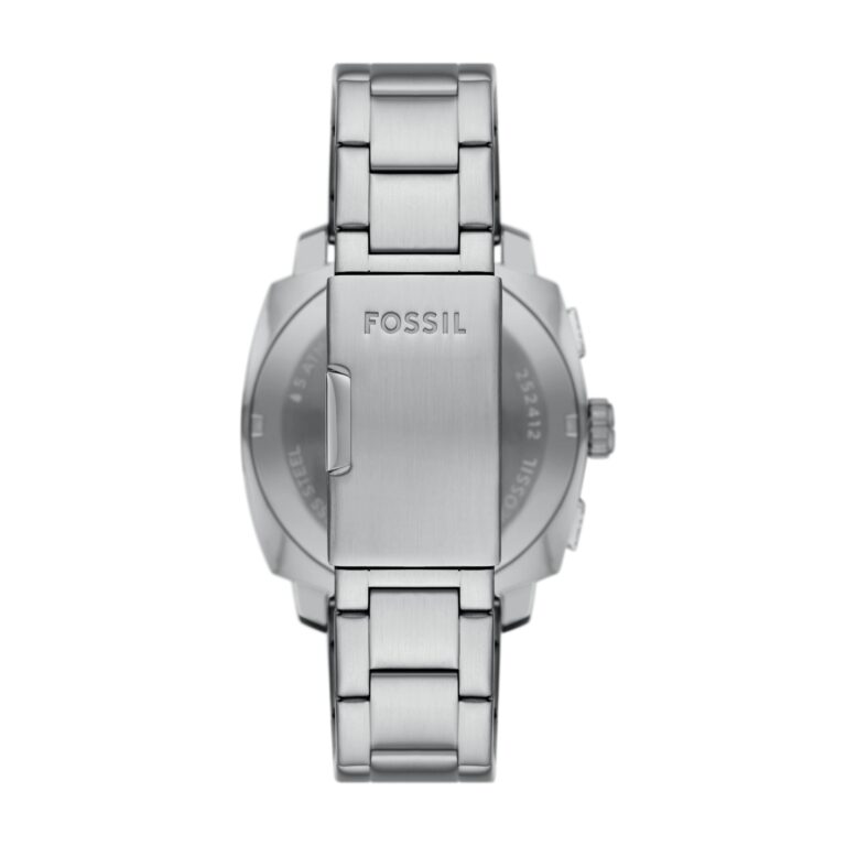 Fossil Men's Machine Chronograph Stainless Steel Watch Silver/Blue - Image 7