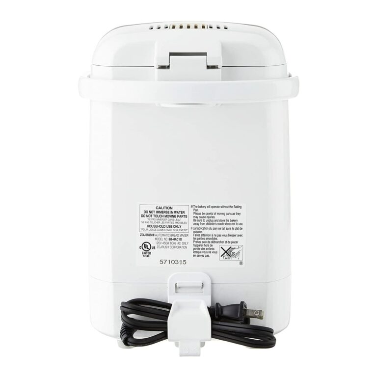 Zojirushi BB-HAC10 Home Bakery 1-Pound-Loaf Programmable Mini Breadmaker, White - Image 6