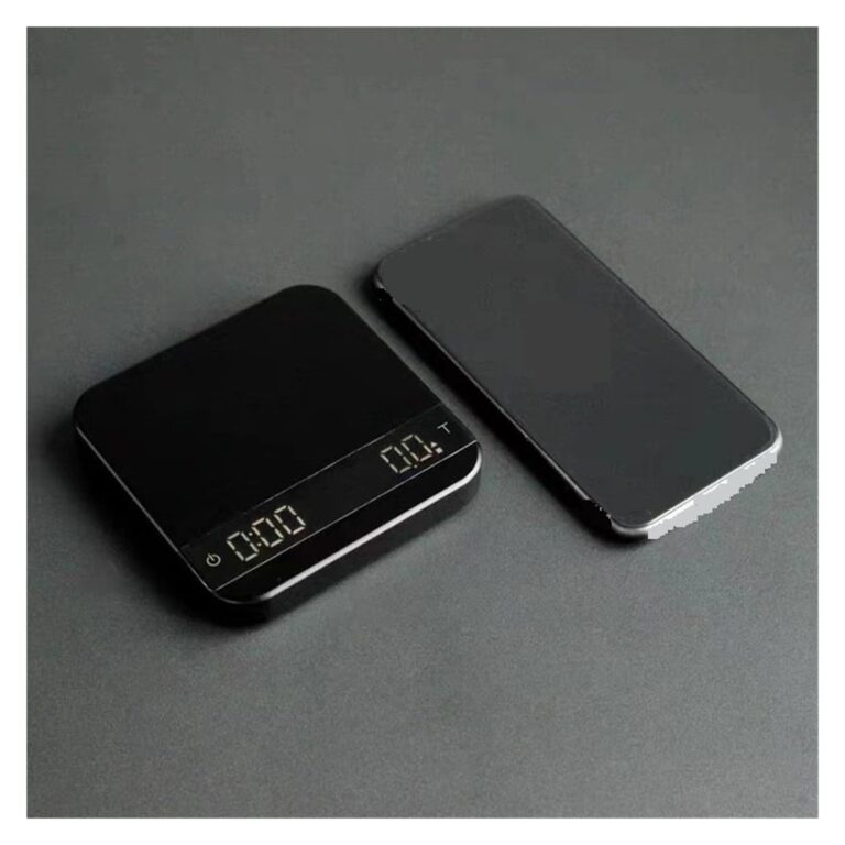 ZOCWJK Coffee Electronic Scale LED Intelligent Kitchen Scale with Time USB Mini Multi-Function Timer 2kg/0.1g(Silver - Image 2