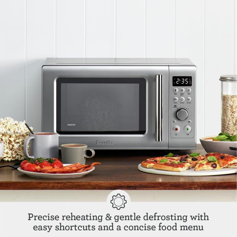 Breville BMO650SIL1BUC1 Compact Wave Soft Close Countertop Microwave Oven, Silver - Image 6