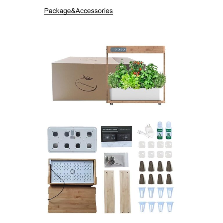 Hydroponics Growing System, Indoor Garden with LED Light, Auto Timer, Herb Garden Kit, Indoor Hydroponic Planter, Gardening Gifts for Women - Image 2
