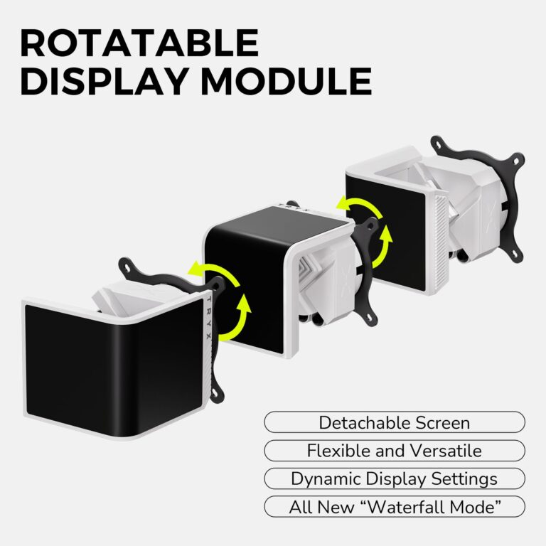 TRYX Panorama SE 360 ARGB White 360mm AIO Rotatable 6.5'' AMOLED Curved Screen 3D Anamorphic Effect Customizable AIO Cooler 360mm White Asetek Adela 280w TDP Intel LGA 1851/1700/1200/115X AMD AM5/AM4 - Image 8