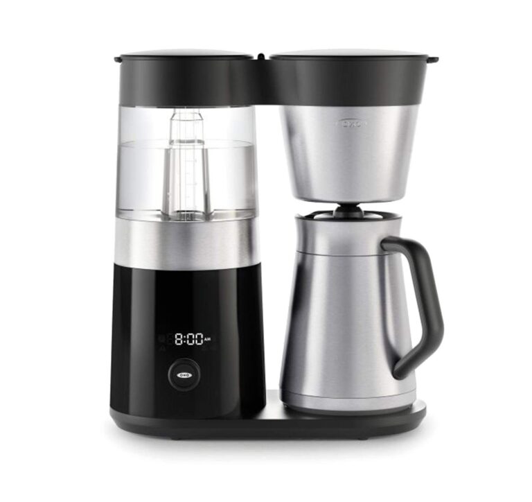 OXO BREW 9 Cup Programmable Coffee Maker Bundle BREW Conical Burr One Push Start Coffee Grinder - Stainless Steel/Black - Image 5
