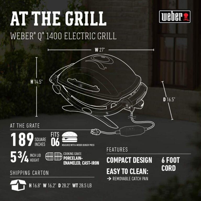 Weber Q1400 Electric Grill, Gray - Image 5