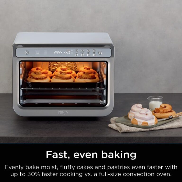 Ninja Air Fryer & Toaster Oven, Prestige Smart XL, Countertop Oven, Bakes up to 20 Cookies, Fits up to a 12lb Turkey, Pizza, Toast, Bake, Air Fry & Reheat, 1800 Watts, Stainless Steel, DT501 - Image 8