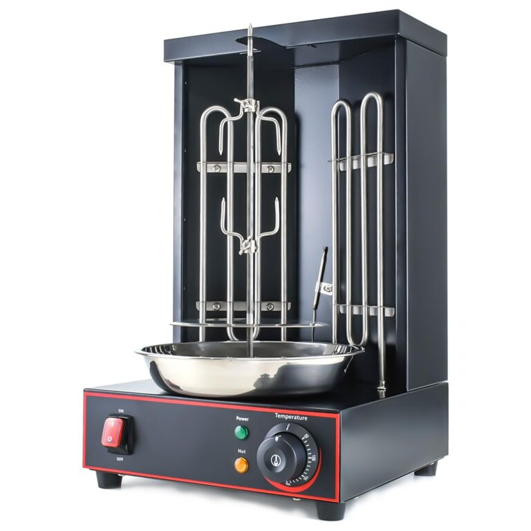 Electric Vertical Rotisserie Shawarma Broiler Kebab Grill Machine Rotating Grill With Temperature Chime,(Patented Product) - Image 3