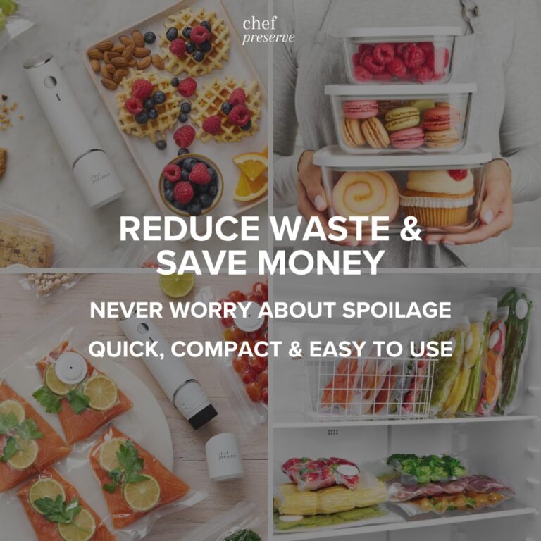 Chef Preserve Ultimate Bundle (Compact Vacuum Sealer + 3 Glass Vacuum Containers + 30 Vacuum Bags) - Image 2