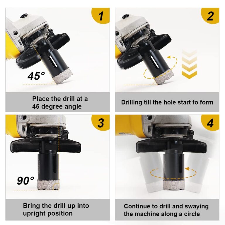 SHDIATOOL 6PCS Diamond Core Drill Bits Set for Porcelain Tile Granite Marble Stone Brick Vacuum Brazed Hole Saws 35 45 51 65 76 102mm - Image 2