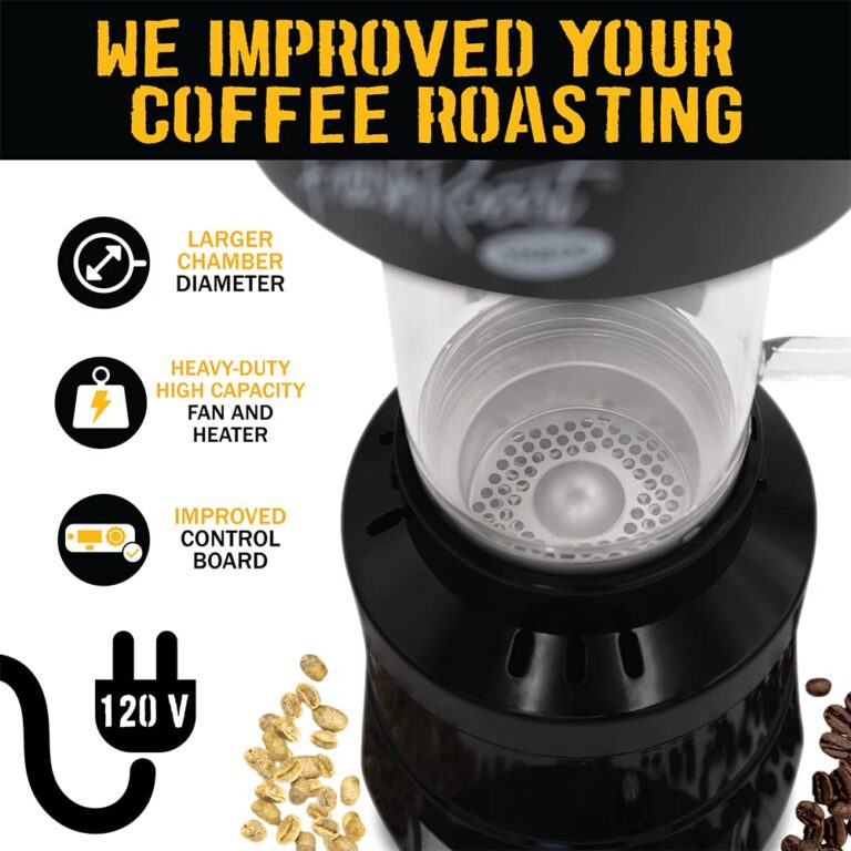 Fresh Roast SR800 Automatic Coffee Bean Roaster - Roast Coffee At Home - Variable Heat Settings - Convection Fan Control - Digital Status Display - Speed Roasting System - The Freshest Roast On Earth - Image 6