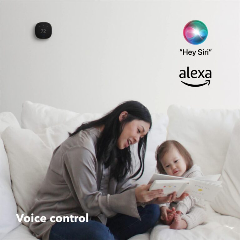 ecobee Smart Thermostat Premium with Smart Sensor and Air Quality Monitor - Programmable Wifi Thermostat - Works with Siri, Alexa, Google Assistant - Image 11