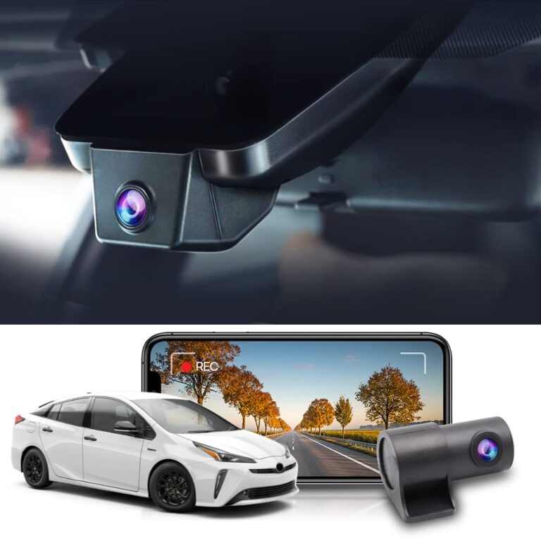 Fitcamx Front 4K and Rear 1080P Dash Cam Suitable for Toyota Prius LE Limited XLE Prime Hatchback 2018 2019 2020 2021 2022 (XW50), OEM Look, Dual HD Video WiFi, Loop Recording G-Sensor, 128GB