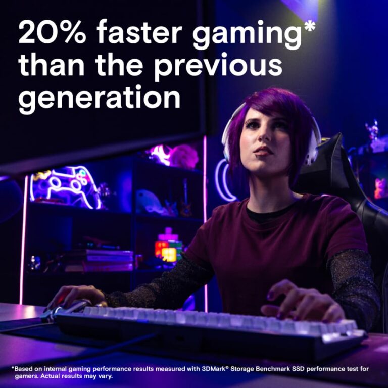 Crucial T700 1TB Gen5 NVMe M.2 SSD with Heatsink - Up to 11,700 MB/s - DirectStorage Enabled - CT1000T700SSD5 - Gaming, Photography, Video Editing & Design - Internal Solid State Drive - Image 3