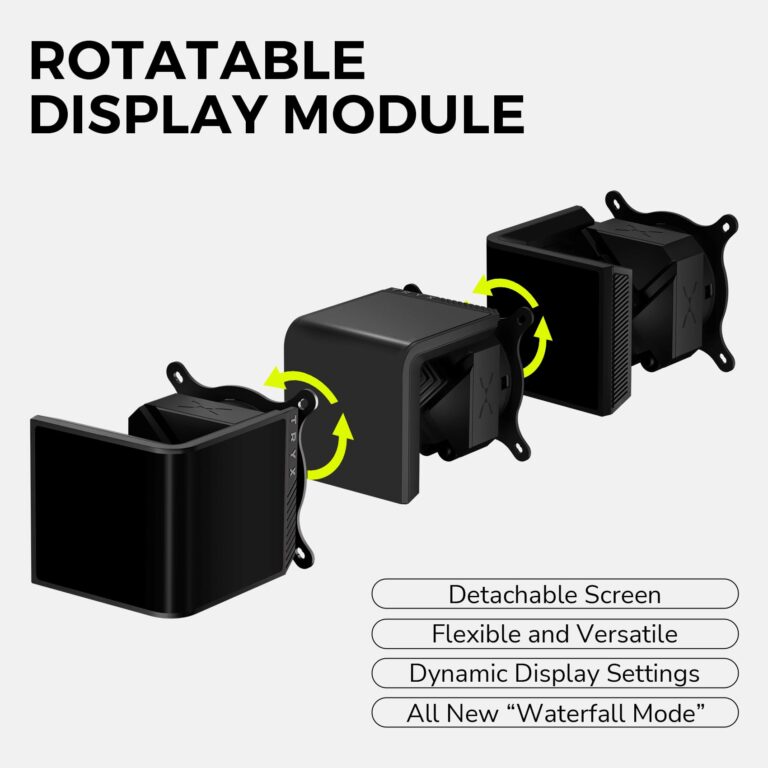 TRYX Panorama SE 360 ARGB 360mm AIO Rotatable 6.5'' AMOLED Curved Screen 3D Anamorphic Effect Customizable AIO Cooler 360mm Asetek Adela 280w TDP ARGB Fan Intel LGA 1851/1700/1200/115X AMD AM5/AM4 - Image 8