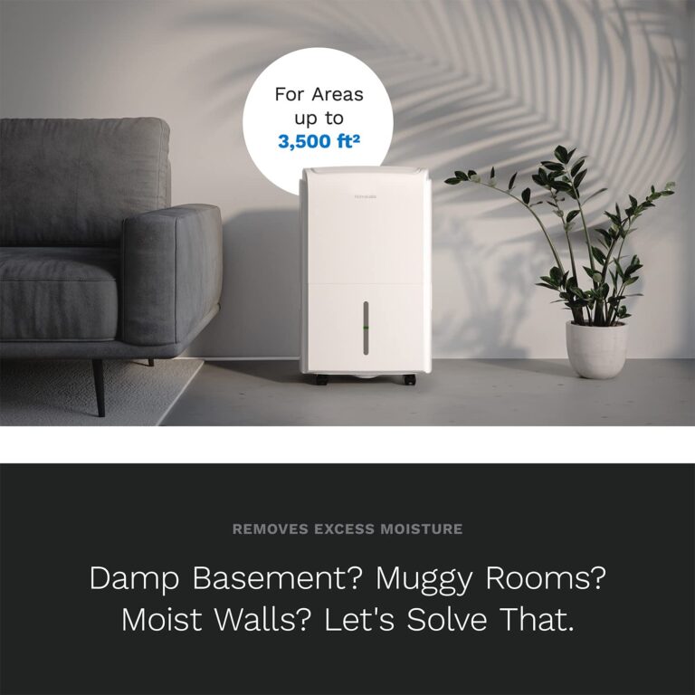 hOmeLabs 3500 Sq. Ft. Dehumidifier with Pump - Ideal for Medium to Large Rooms and Home Basements - Powerful Moisture Removal and Humidity Control - 40 Pint Capacity - Image 6
