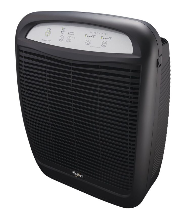 Whirlpool AP51030KB Whispure True Hepa Air Purifier, Slate Black