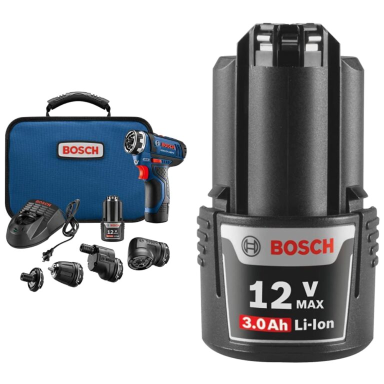 Bosch 12V 5-in-1 Cordless Electric Screwdriver Kit + 12V Max 3.0 Ah Lithium-Ion Battery